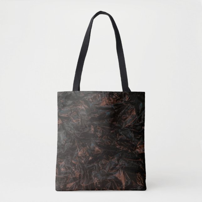 Brown dried leaves on ground tote bag (Front)