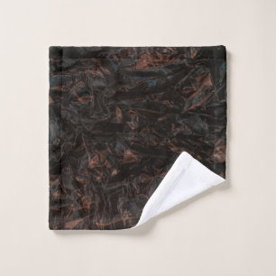 Brown dried leaves on ground wash cloth