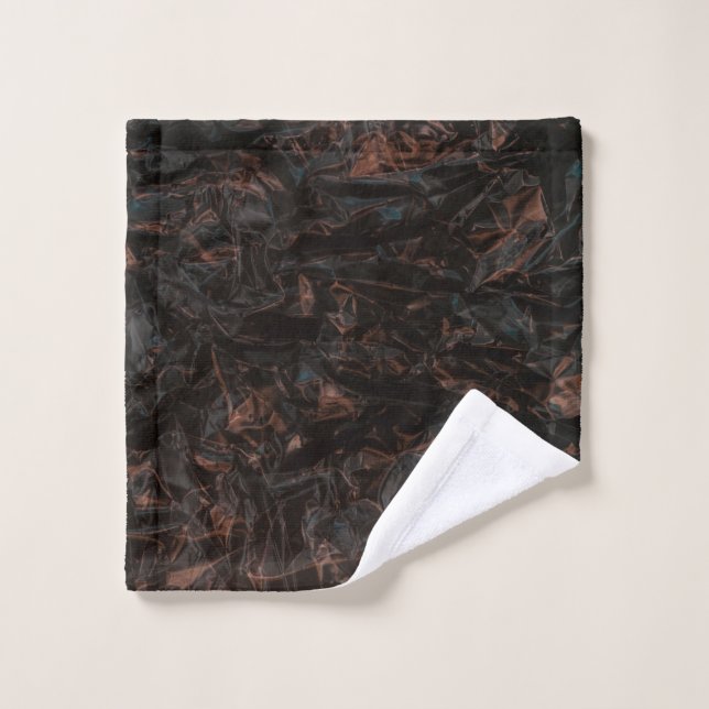 Brown dried leaves on ground wash cloth (Wash Cloth)