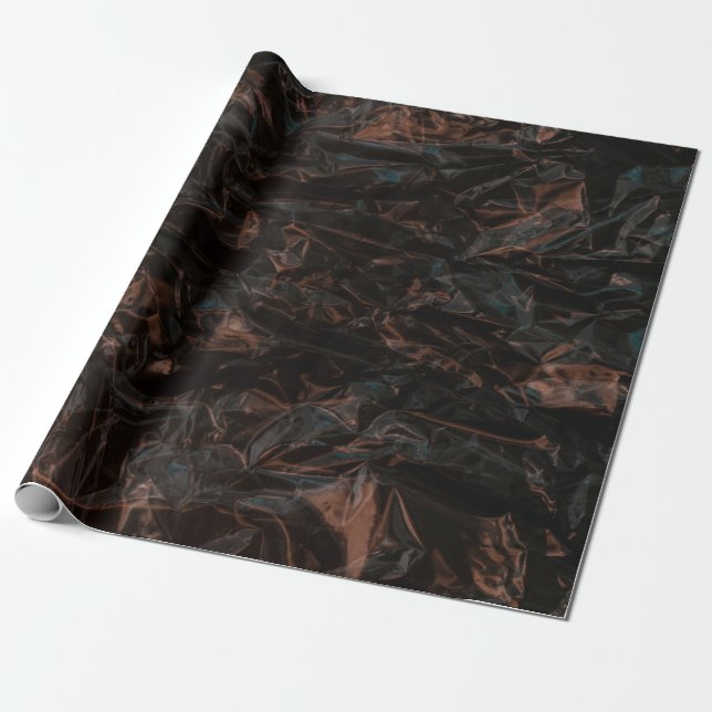 Brown dried leaves on ground wrapping paper (Unrolled)