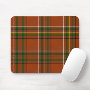 Brown Earthy Plaid Tartan  Mouse Mat