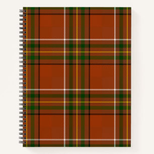 Brown Earthy Plaid Tartan  Notebook