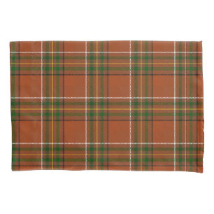 Brown Earthy Plaid Tartan Pillowcase