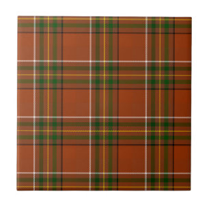 Brown Earthy Plaid Tartan  Tile