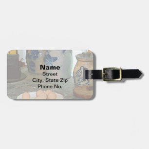 Brown Eggs and Ginger Jars Luggage Tag