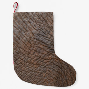 Brown elephant in close up photography small christmas stocking