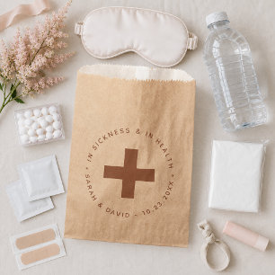 Brown Emergency Kit In Sickness and in Health Favour Bags