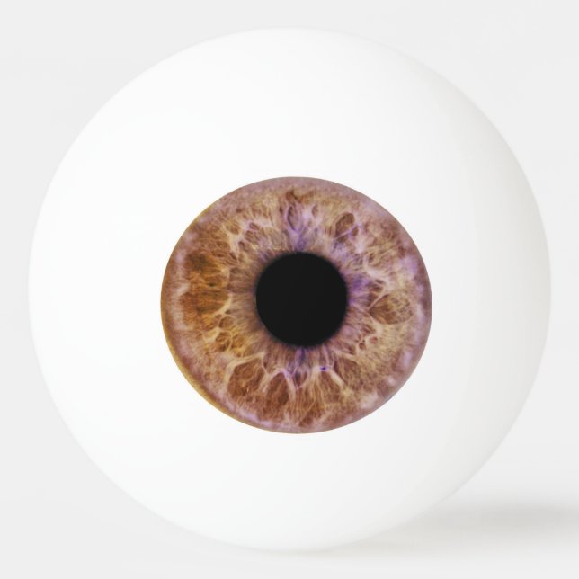 Brown eye ping pong ball (Front)