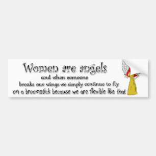 Brown Eyed Red Haired Women Are Angels Bumper Sticker