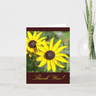 BROWN-EYED SUSANS "THANK YOU" , FLORAL PHOTOG) THANK YOU CARD
