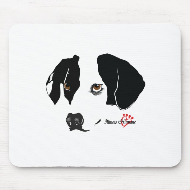 Brown Eyes Mouse Pad (Front)