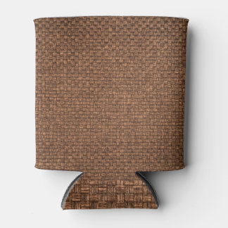 Brown fabric, texture for background. can cooler