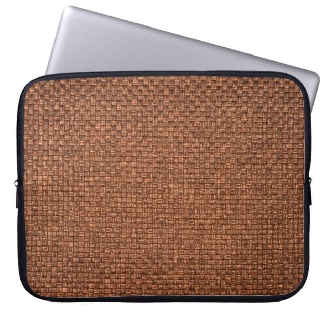 brown fabric texture for background laptop sleeve (Front)