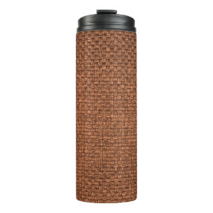 brown fabric texture for background thermal tumbler