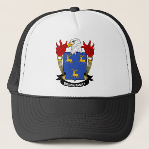 Brown Family Coat of Arms Trucker Hat