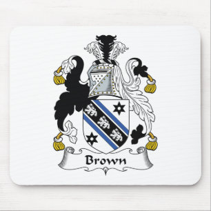 Brown Family Crest Mouse Mat