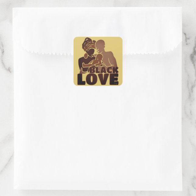 BROWN FAMILY SQUARE STICKER (Bag)
