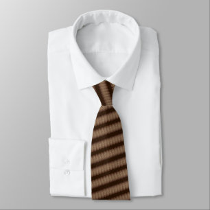 Brown Fashion Striped Tie