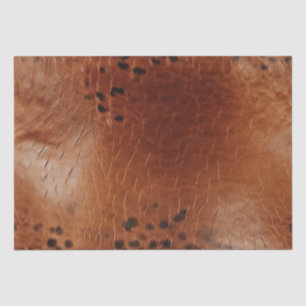 Brown Faux Leather  Tissue Paper