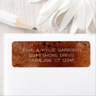 Brown Faux Leather Wedding