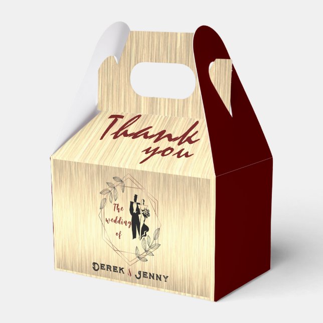 Brown  favour box (Front Side)