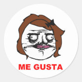 Adesivo - Me Gusta Meme Guy Face