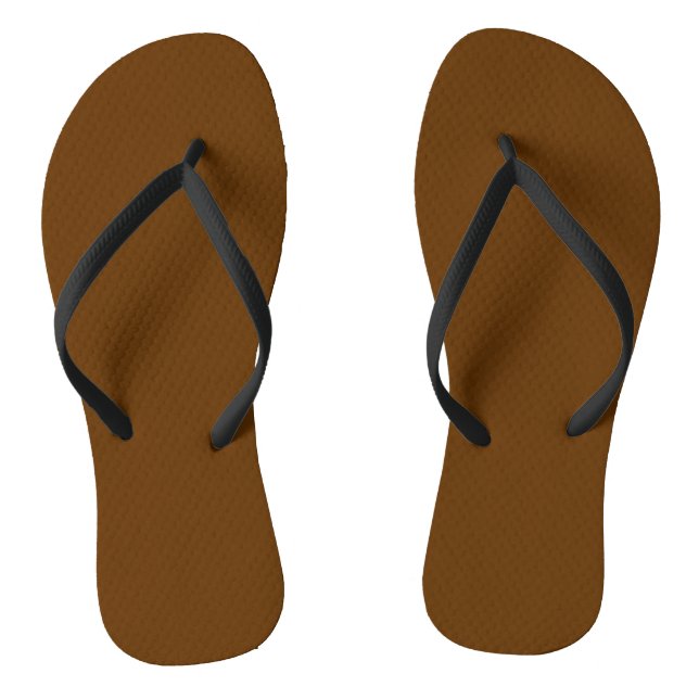 Brown Flip Flops (Footbed)