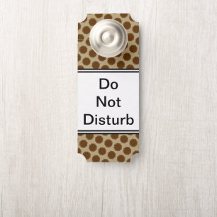 Brown Flower Ribbon by Kenneth Yoncich Door Hanger