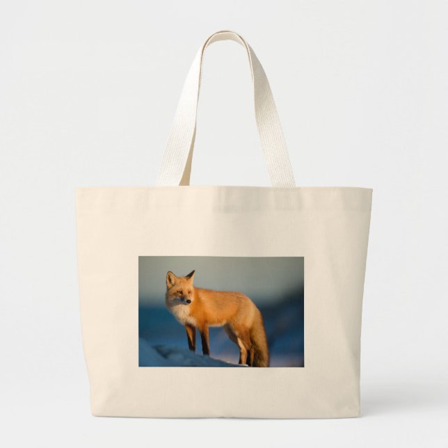 Brown Fox Large Tote Bag (Front)