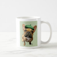 Brown French Bulldog with Green Hat