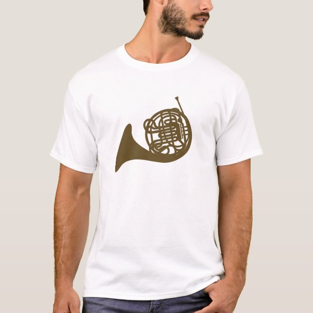 Brown French Horn T-Shirt (Front)