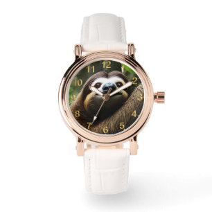 Brown Fuzzy Sloth, ladies Watch