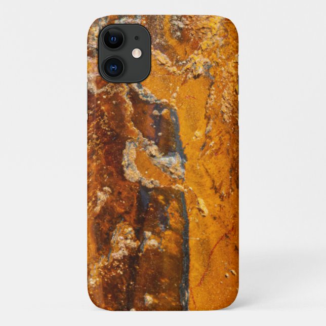 Brown Gemstone Stone Texture iPhone 11 Case (Back)