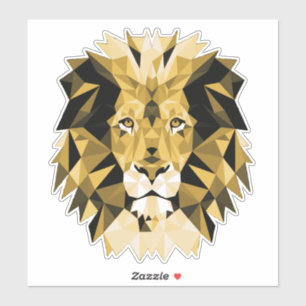 Brown Geometric  Lion
