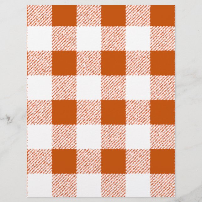 Brown Gingham Check Pattern Flyer (Front)
