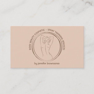 Brown Girl Body Sculpting Business Card