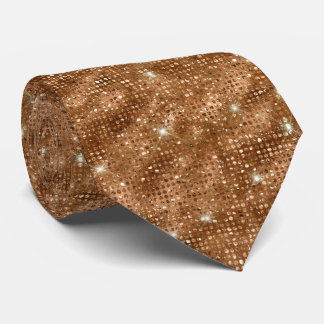Brown Glitter Tie