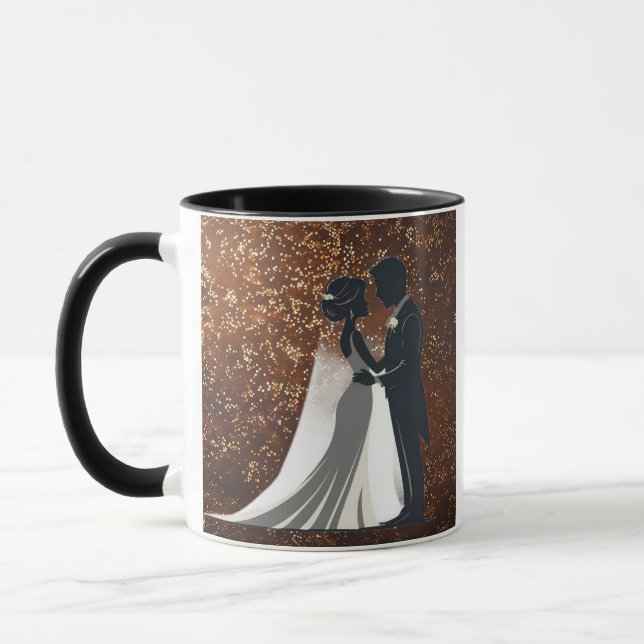 Brown Glittery Mug (Left)
