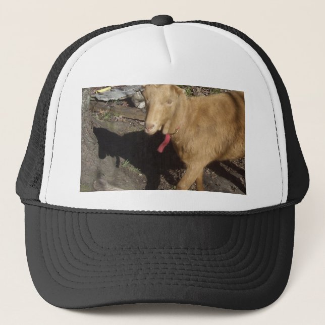 Brown Goat Trucker Hat (Front)