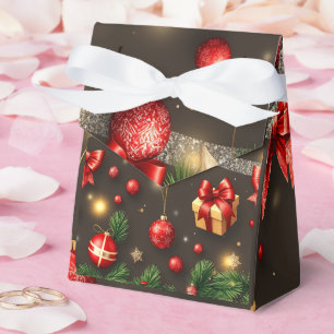 Brown & Gold Favour Box