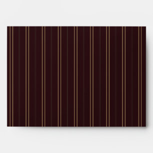 Brown & Gold Stripe Envelope
