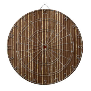 Brown Gold Stripes Dartboard