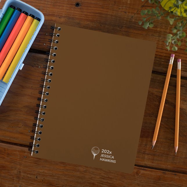 Brown Golf Tee Personal Weekly Planner (Creator Uploaded)