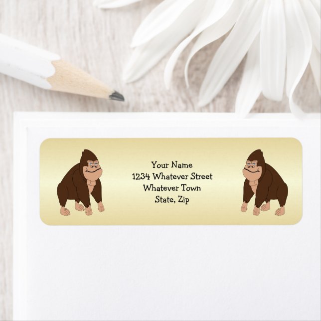 Brown Gorilla Design Return Address (Insitu)