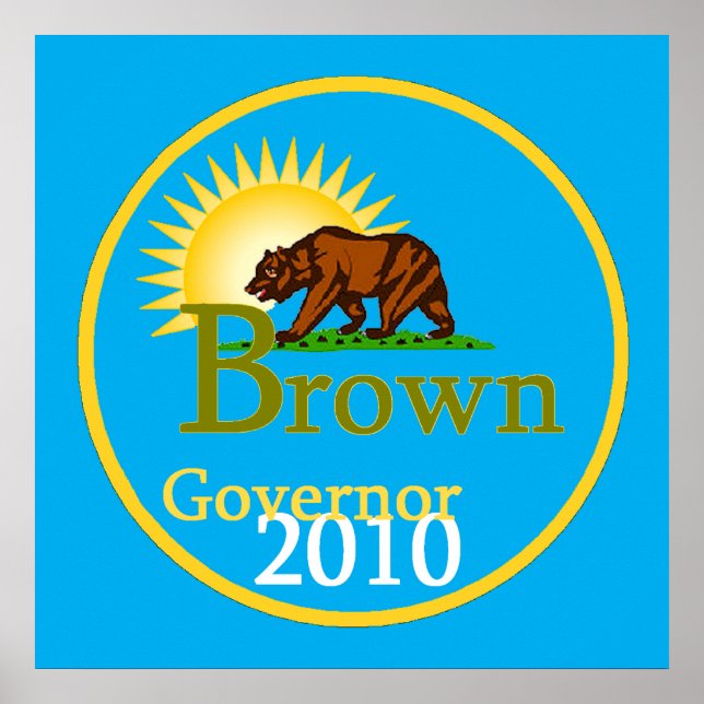 BROWN Governor POSTER Print (Front)
