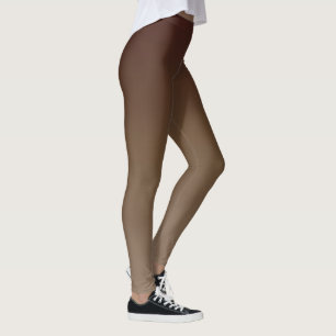 Brown Gradient Leggings