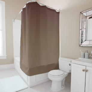 Brown Gradient Shower Curtain