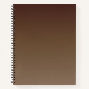 Brown Gradient Spiral Notebook