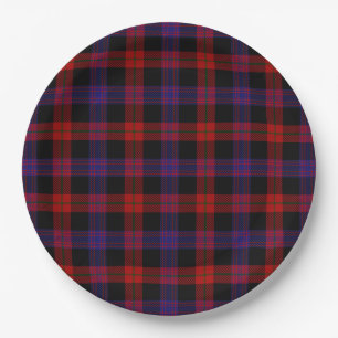 Brown Grady Tartan Paper Plate