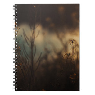 BROWN GRASS IN CLOSE UP PHOTOGRAPHY NOTEBOOK